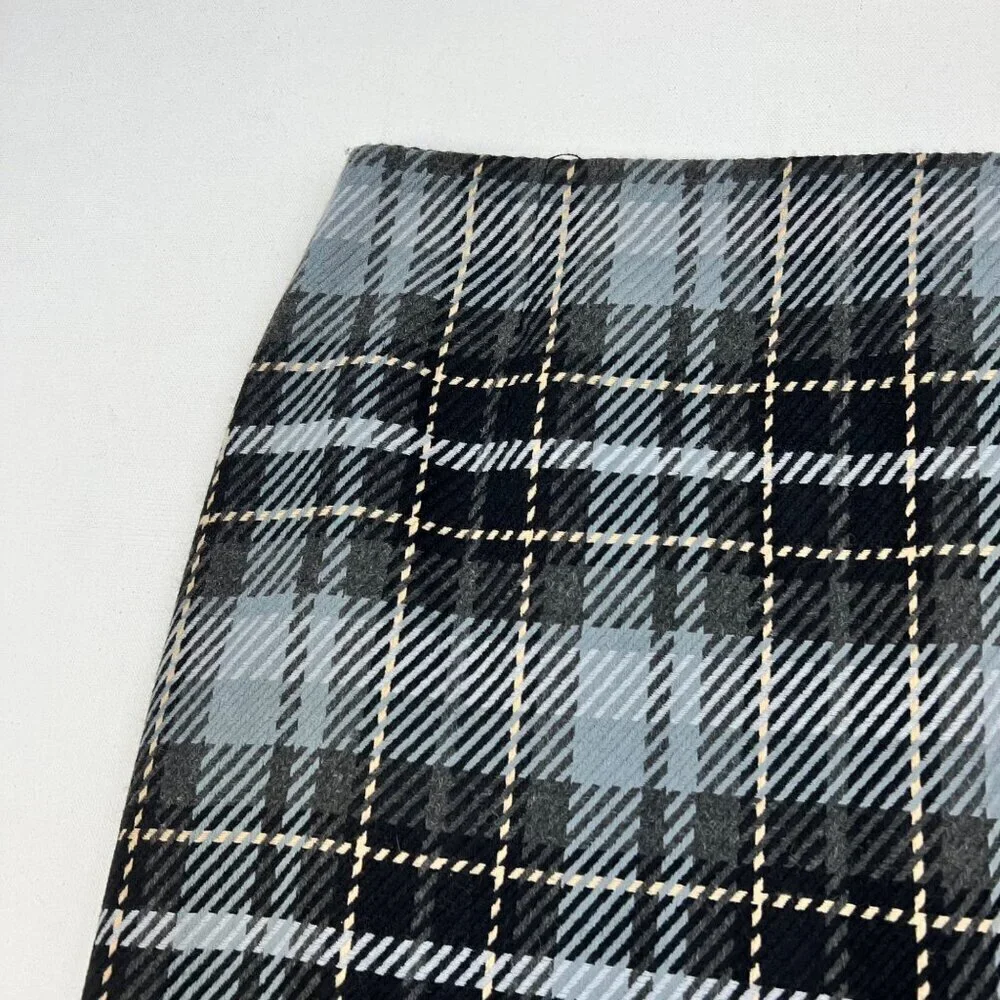 Covington Women’s Plaid Skirt Wool Blend Multicolor Size 14 New Zip